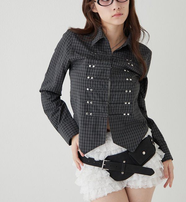  「ナポレオンコンパクトシャツ」|シャツ・ブラウス|ブラック