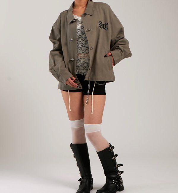  「【UNISEX】Sourcreamファイヤーマンシャツブルゾン」|シャツ・ブラウス|