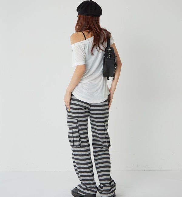  「カットボーダーカーゴパンツ」|チノ|