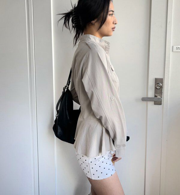  「ミリタリーペプラムブラウス」|シャツ・ブラウス|