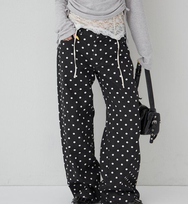  「アソートドットローライズパンツ」|チノ|