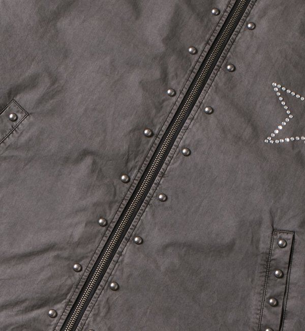  「【UNISEX】KOOKY'N スタースタッズフードシャツ」|シャツ・ブラウス|