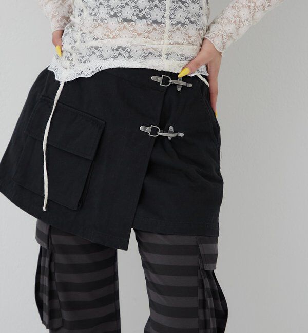  「ファイヤーマンミリタリーラップスカート」|スカート|