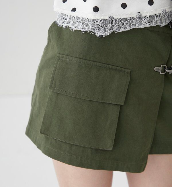  「ファイヤーマンミリタリーラップスカート」|スカート|