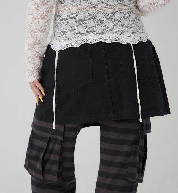  「ファイヤーマンミリタリーラップスカート」|スカート|