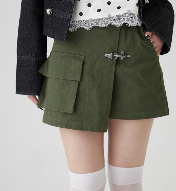 「ファイヤーマンミリタリーラップスカート」|スカート|