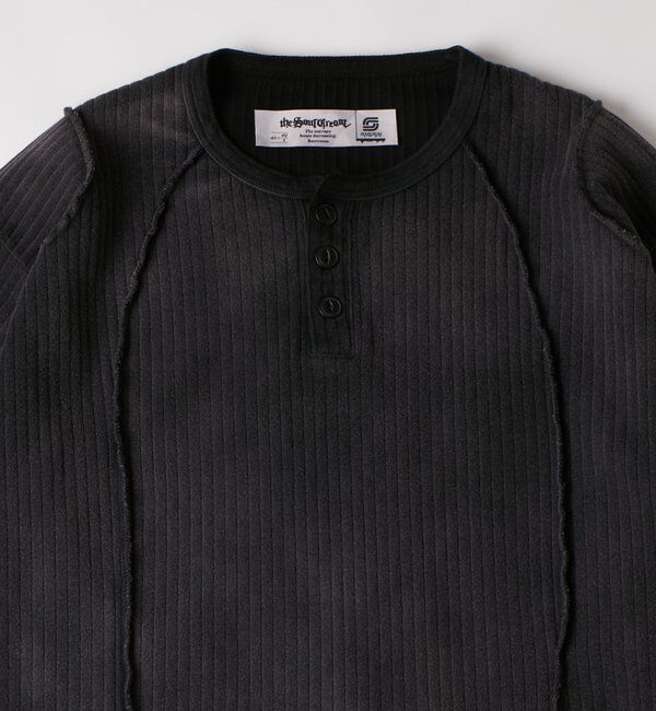  「【Sourcream】針抜きヘンリースイッチングL/S TEE」|Tシャツ・カットソー|