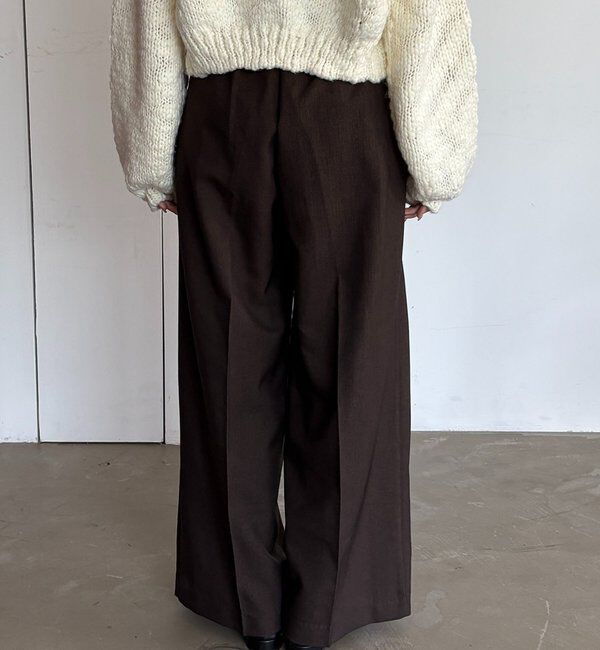  「【累計2万本突破！】【低身長・高身長サイズあり】2タックワイドパンツ」|チノ|