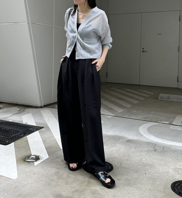  「【累計2万本突破！】【低身長・高身長サイズあり】2タックワイドパンツ」|チノ|