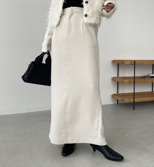  「【累計1万枚突破/全骨格◎/低身長サイズ】マキシIラインスカート」|スカート|