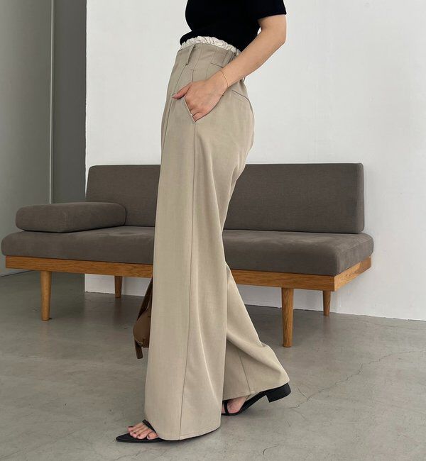  「フリルウエストパンツ」|チノ|