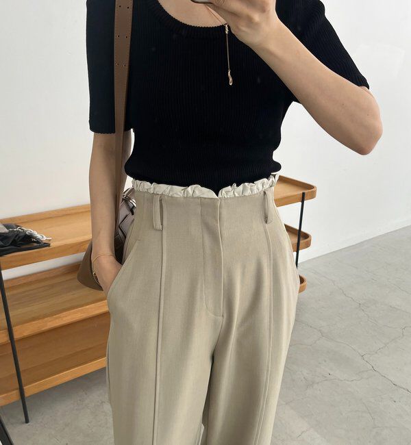  「フリルウエストパンツ」|チノ|