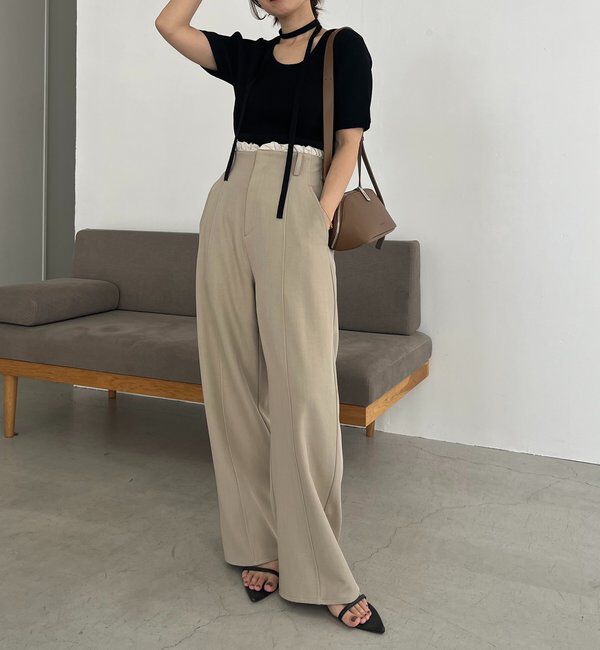  「フリルウエストパンツ」|チノ|