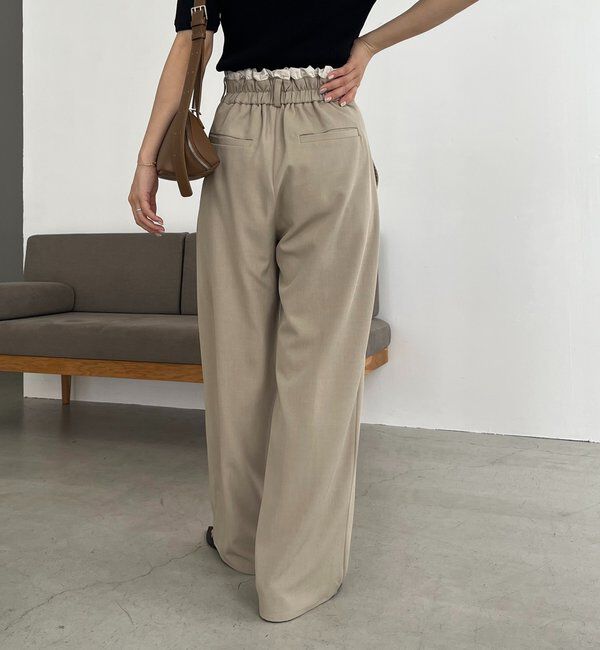  「フリルウエストパンツ」|チノ|