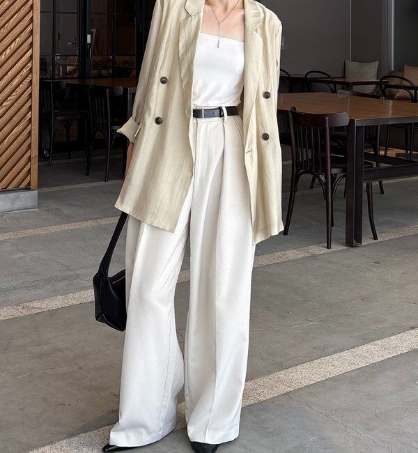  「【全骨格細見え/オフィスコーデにも◎】ライトテーラージャケット」|テーラードジャケット|