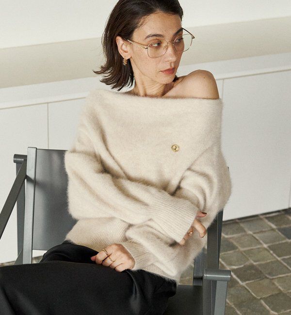  「【上質な着心地/全骨格細見え】〈C.L〉FOXカシミアドルマンニット」|ニット・セーター|