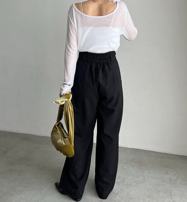  「〈C.L〉カットオフハイウエストパンツ」|チノ|