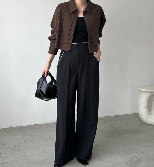  「〈C.L〉カットオフハイウエストパンツ」|チノ|