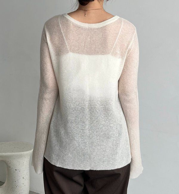  「〈C.L〉カシミアウールフレアスリーブニット」|ニット・セーター|