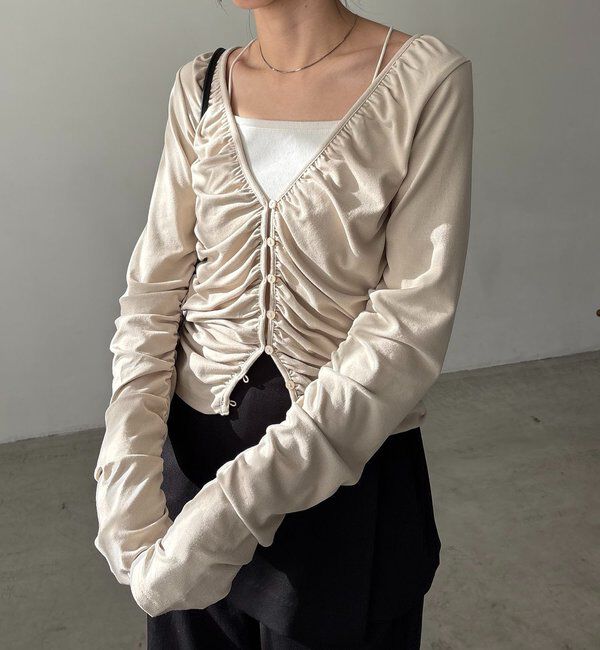  「パイピングドレープカーディガン」|Tシャツ・カットソー|