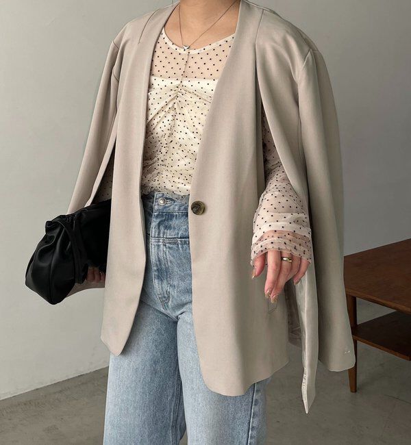  「【再販】〈C.L〉スリットスリーブジャケット」|テーラードジャケット|