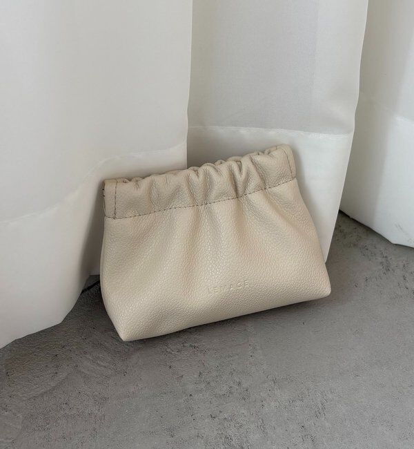  「ギャザーポーチ」|その他|エクリュ