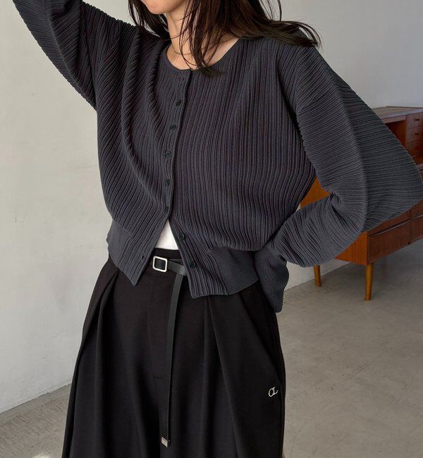  「プリーツパフカーディガン」|カーディガン|