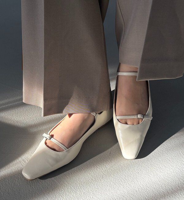  「Wストラップフラットシューズ」|その他|