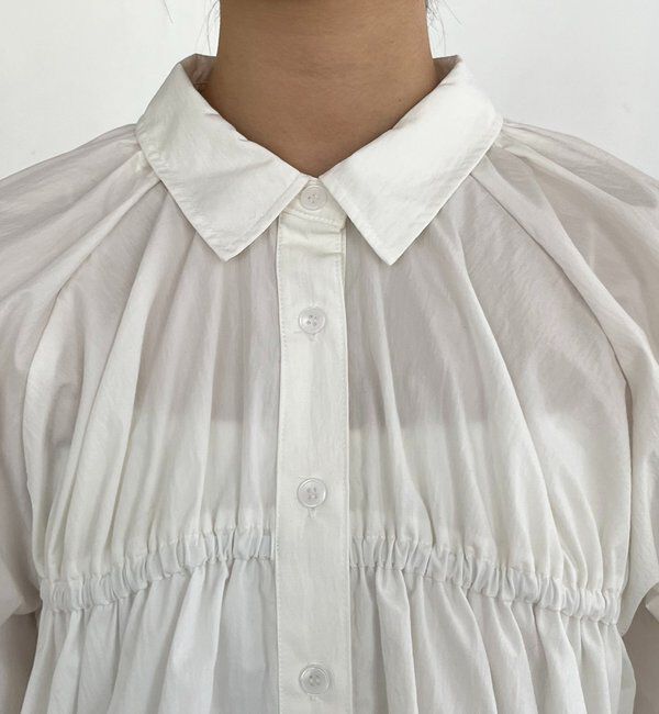  「バルーンクロップシャツ」|シャツ・ブラウス|