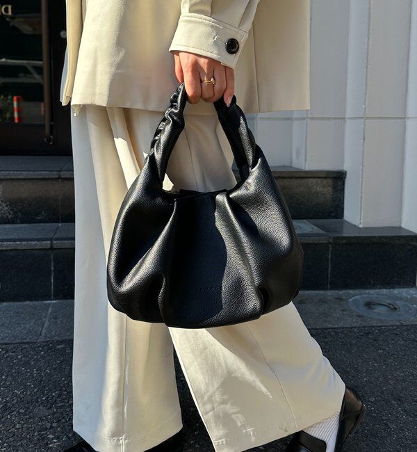  「ギャザーハンドルラウンドバッグ」|トートバッグ|