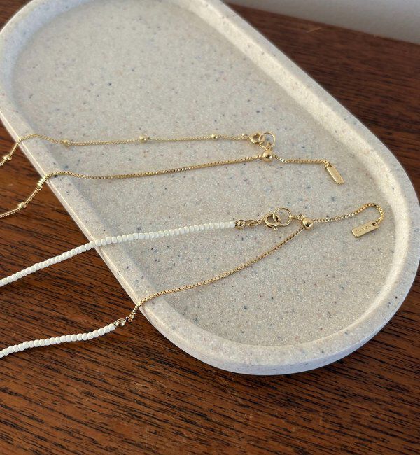  「〈GOLDY/ゴールディ〉ビーズチェーンSETネックレス」|リング|