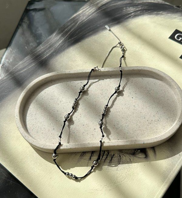  「〈GOLDY/ゴールディ〉シルバービーズコードチョーカー」|リング|