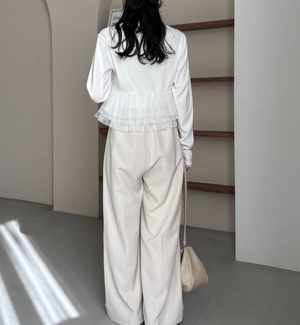  「【kon企画】フリルドッキングロンT」|Tシャツ・カットソー|