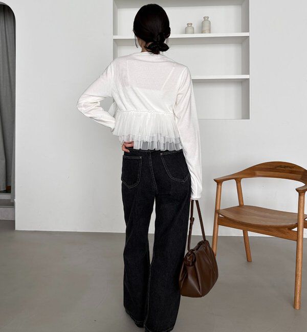  「【kon企画】フリルドッキングロンT」|Tシャツ・カットソー|