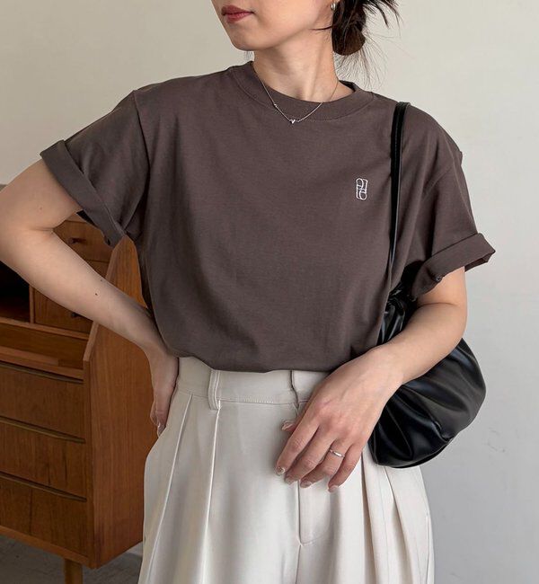  「【全8色/サイズ展開あり】LE'MAGE1ポイントTシャツ」|Tシャツ・カットソー|ブラウン