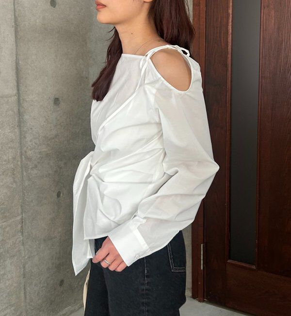  「アシメリボンブラウス」|シャツ・ブラウス|