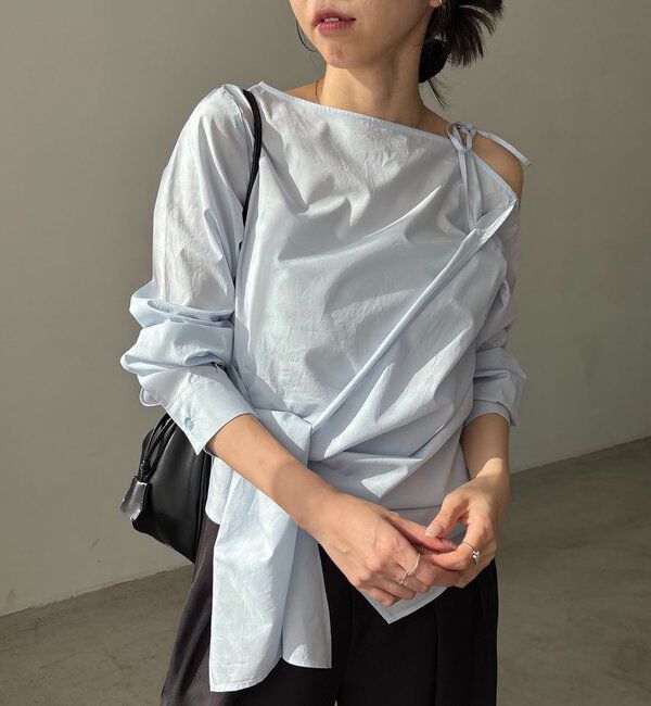  「アシメリボンブラウス」|シャツ・ブラウス|