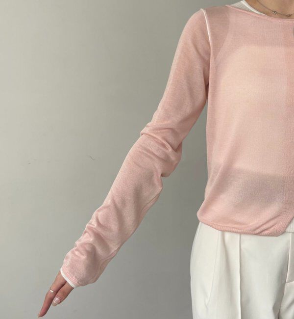  「タンクSETアームラインカーディガン」|カーディガン|