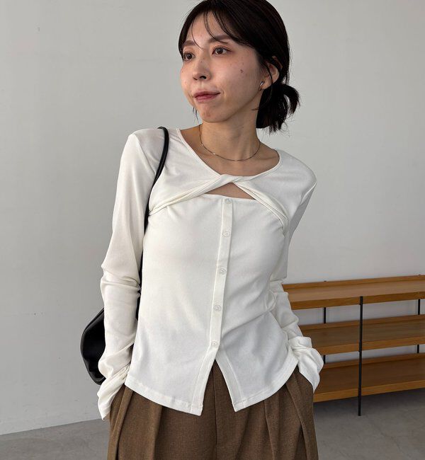  「ツイストネックT」|Tシャツ・カットソー|