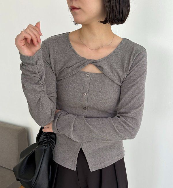  「ツイストネックT」|Tシャツ・カットソー|