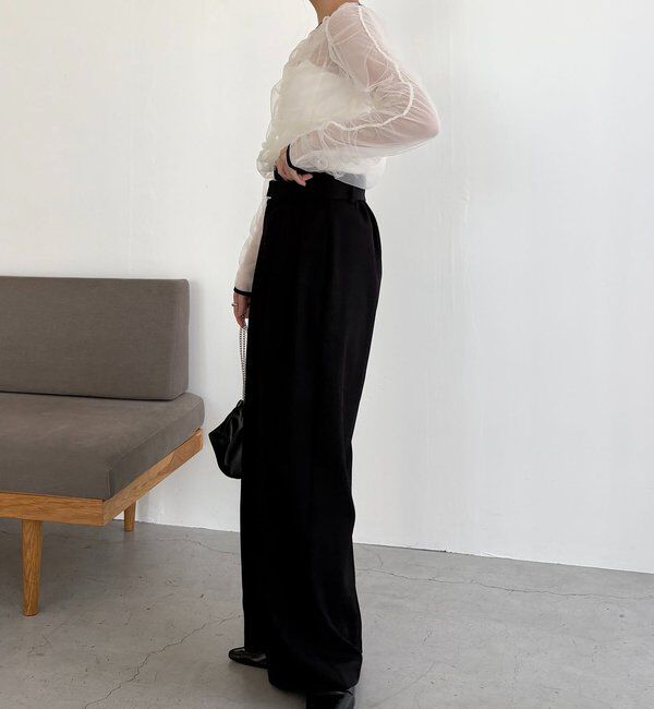  「チュールギャザーブラウス」|シャツ・ブラウス|