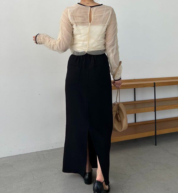  「チュールギャザーブラウス」|シャツ・ブラウス|