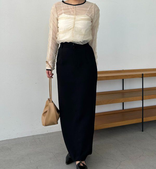  「チュールギャザーブラウス」|シャツ・ブラウス|