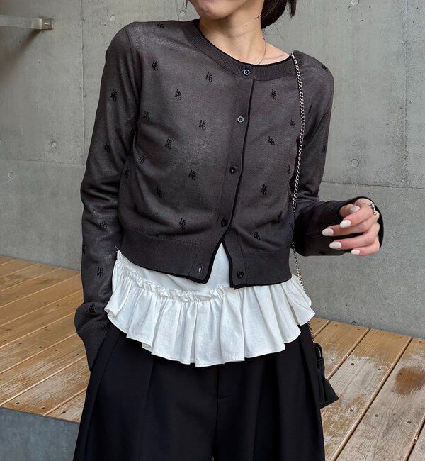  「【前後2WAY】アシメフリルロンT」|Tシャツ・カットソー|