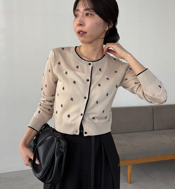  「モノグラムカーディガン」|カーディガン|