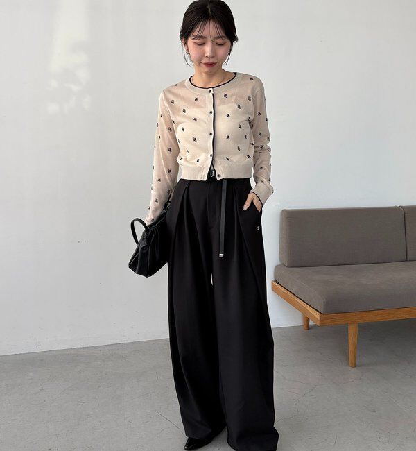  「モノグラムカーディガン」|カーディガン|