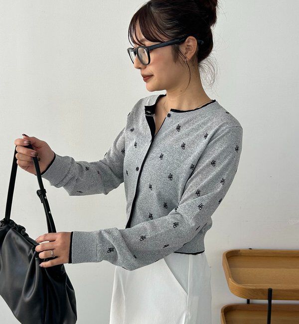  「モノグラムカーディガン」|カーディガン|