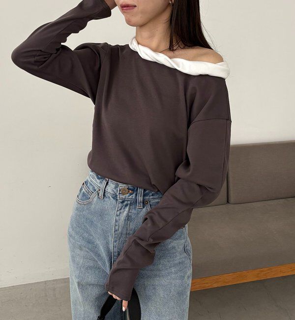  「バルーンネックロンT」|Tシャツ・カットソー|