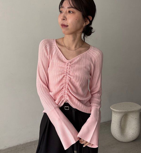  「フロントギャザーニット」|ニット・セーター|