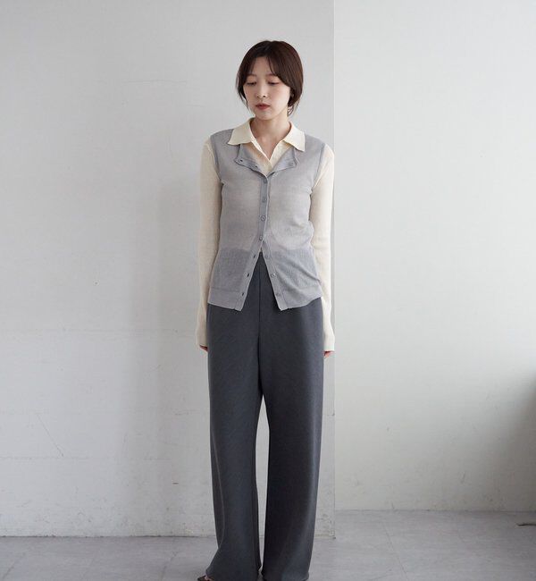  「ダブルクロスワイドパンツ」|チノ|